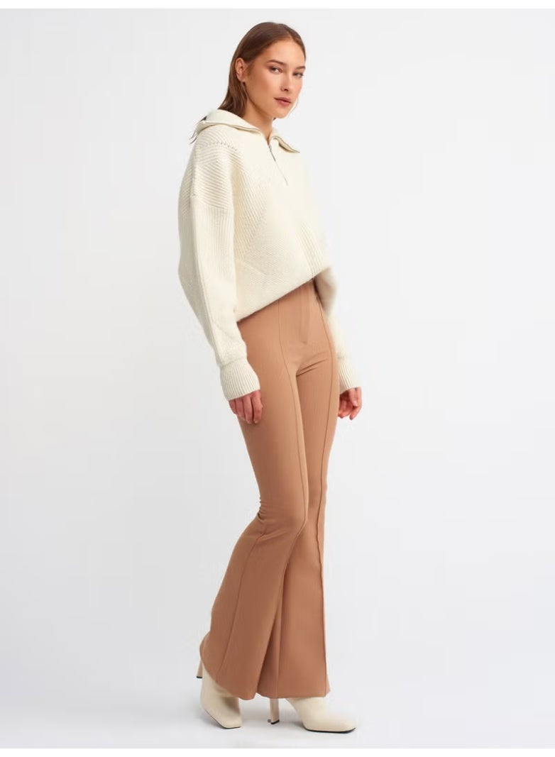 Dilvin 7962 Spanish Leg Pants-Camel - Image 1